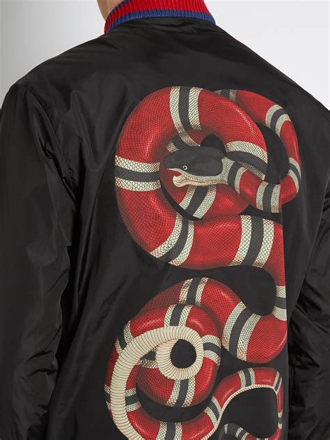 gucci snake jacket|gucci snake and bee polo.